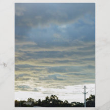Sunlight reflected from the ocean lights up cloud personalized flyer