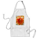Sunlit Orange Dahlia Apron