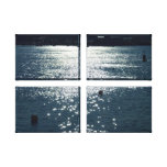 Sunlit water Cardiff Bay Gallery Wrapped Canvas