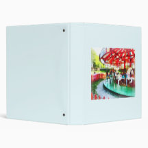 Sunny Afternoon on the Carousel 3 Ring Binder