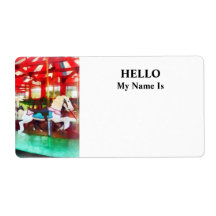 Sunny Afternoon on the Carousel Shipping Labels