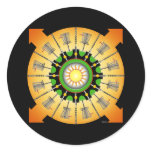 Sunny Baskets Round Stickers
