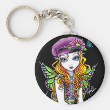 "Sunny" Candied Butterfly Rainbow Fairy Keychain