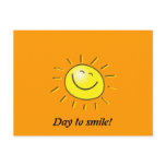 Sunny day, smiling sun, Day to smile! Post Cards