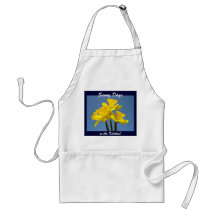 Sunny Days in the Kitchen! apron Daffodils Flowers