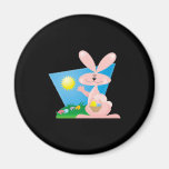 Sunny Easter Bunny Refrigerator Magnets