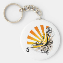 Sunny Floral Graphic Idaho Keychain
