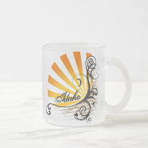 Sunny Floral Graphic Idaho Mug Glass