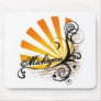 Sunny Floral Graphic Michigan Mousepad
