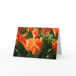 Sunny Orange Tulips Mother's Day Greeting Card
