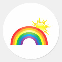 Sunny Rainbow Stickers