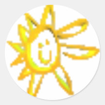 Sunny! Round Sticker