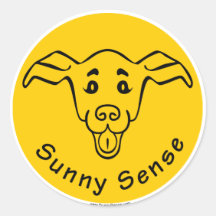 Sunny Sense Logo w/Dog stickers