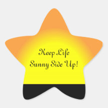 Sunny Side Up Star Sticker
