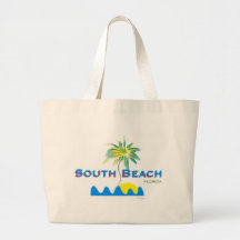Sunny South Beach, Florida Canvas Bag