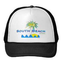Sunny South Beach, Florida Trucker Hat