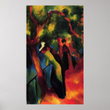 Sunny way by August Macke Print