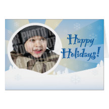 Sunny winter holiday card