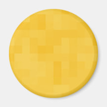 Sunny Yellow Abstract Design. Magnet