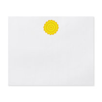Sunny yellow flower. personalized flyer