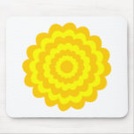 Sunny yellow flower. mouse pads