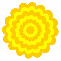 Sunny yellow flower. photo sculptures
