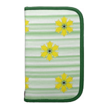 Sunny Yellow Flowers Folio Planner