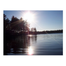 Sunrays over the Lake Postcards