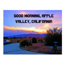 Sunrise 005, Good Morning, Apple Valley, Califo... Post Card