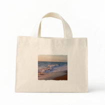 Sunrise along Florida beach choppy waves Canvas Bag