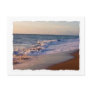 Sunrise along Florida beach choppy waves Post Card