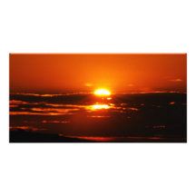 Sunrise As The Day Breaks Personalized Photo Card