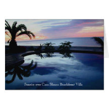 Sunrise at Casa Blanca Beachfront Villa Cards