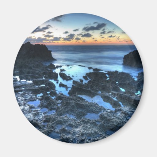 Sunrise at Dor beach Refrigerator Magnets