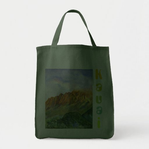Sunrise Cliffs Kauai Hawaii Canvas Bags