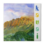Sunrise Cliffs Kauai Hawaii Tiles