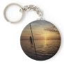 Sunrise Fishing Scene Key Chains