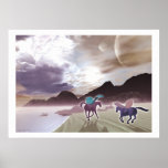 Sunrise Frolic Poster