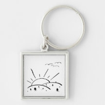 Sunrise Hills - nd Keychain