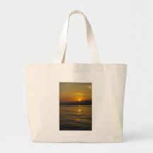 Sunrise in Bali island Tote Bags