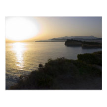 Sunrise On Corfu Island In Greece 3 Post Cards