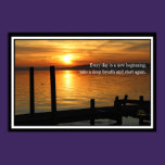 Sunrise on Lake Poster posters