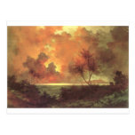 Sunrise Over Diamond Head, oil on canvas painting Postcard