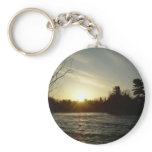 Sunrise over Mississippi river Keychain