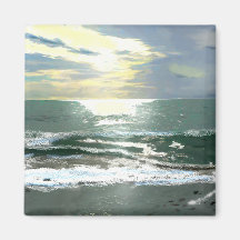Sunrise over South Florida Refrigerator Magnets