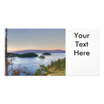 Sunrise Over the Ocean Custom Photo Card
