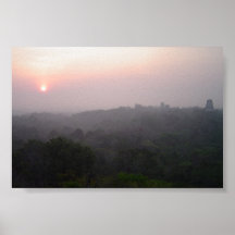 Sunrise over Tikal Poster