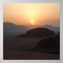 Sunrise Over Wadi Rum Posters