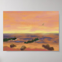 Sunrise over Water, Poster