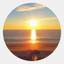 Sunrise Round Sticker